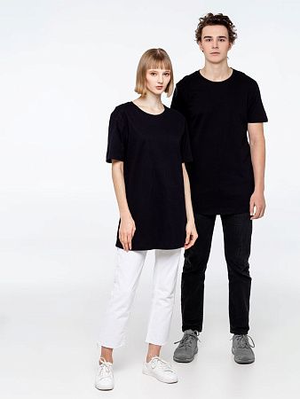 Футболка удлиненная Magnum, черная, размер XS