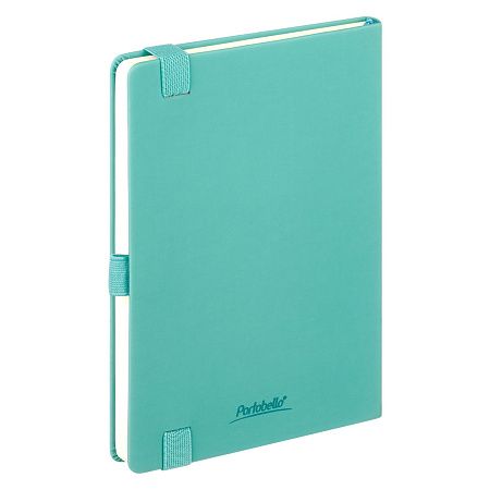 Ежедневник Альфа (Alpha) недатированный, серый/бирюзовый