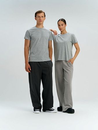 Футболка унисекс Regent 150, серый меланж, размер XXS