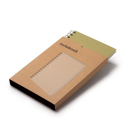 Блокнот на пружине RANIC, бежевый