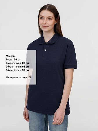 Рубашка поло унисекс Pacific, кобальт (темно-синяя), размер S