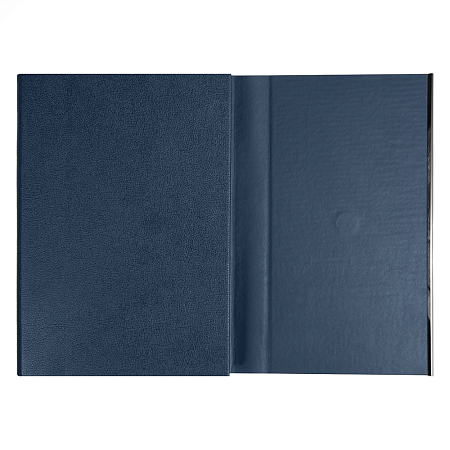Ежедневник Alfa Bird Petrus A5, темно-синий, недатированный, в твердой обложке с металлическим элементом