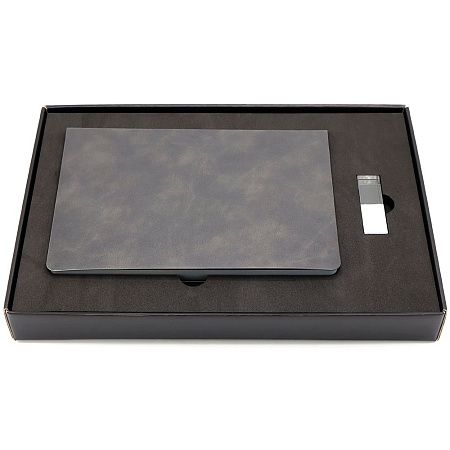 Подарочный набор ЗАМЕТЬ И ЗАПОМНИ, темно-серый