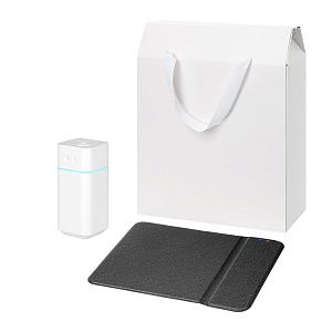 Подарочный набор Клауд НЕО, Онор (Cloud NEO, Ноnor), черный (увлажнитель воздуха, зарядное устройство)