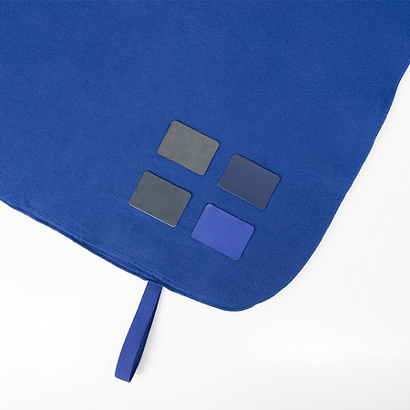 Шеврон Rectangle Latte Soft touch размер 50*70 мм, темно-синий, со скругленными углами