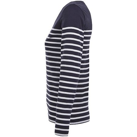 Футболка женская с длинным рукавом Matelot LSL Women, синяя с белым, размер S