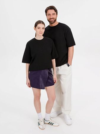 Джемпер с коротким рукавом Siluetti Volumica, черный, размер M/L