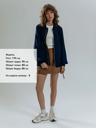 Бомбер Wigton, темно-синий, размер 3XL