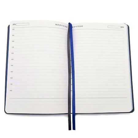 Ежедневник A5 недатированный Molfetta в мягком переплёте, серо-синий