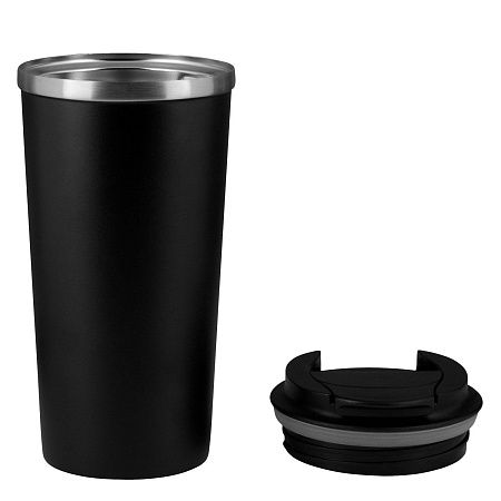 Термокружка вакуумная Палермо (Palermo), серая, матовая поверхность