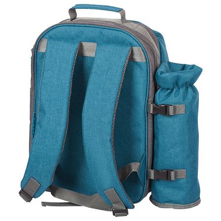 Набор для пикника Fridag на 2 персоны, темно-синий с серым