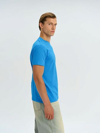 Футболка унисекс Regent 150, ярко-бирюзовая, размер 3XL