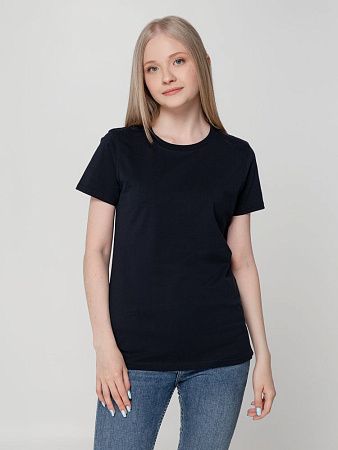 Футболка женская T-bolka Lady, темно-синяя, размер S