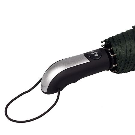 Зонт складной автоматический  Forest BERGEN, диаметр 103 см, радиус 23 дюйма, 10 панелей, с UV защитой в подарочной коробке зеленый