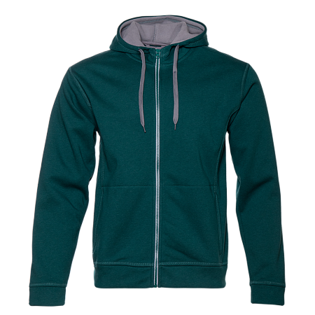 Толстовка мужская STAN с капюшоном на молнии сэндвич 320, 18, Изумрудный меланж,  (131)  (52/XL)