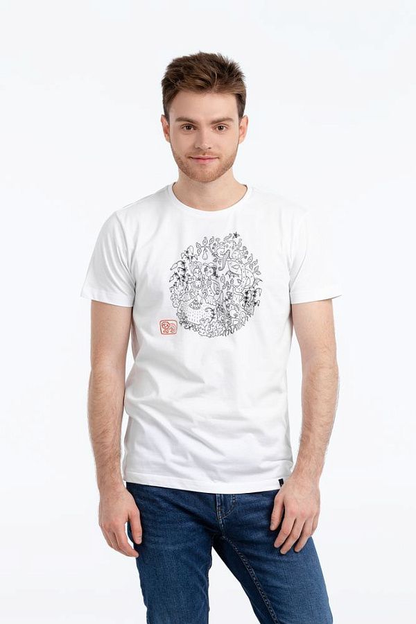 Футболка «Кавалер», белая под нанесение