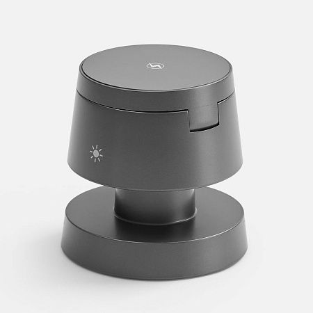 Станция беспроводной зарядки с подсветкой Lume, серая