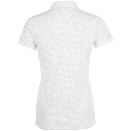 Рубашка поло женская Brandy Women, белая с темно-синим, размер XXL