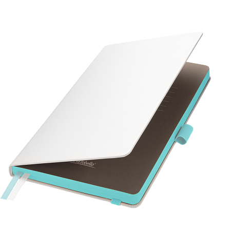Ежедневник Арктик (Arctic) недатированный, белый/бирюзовый
