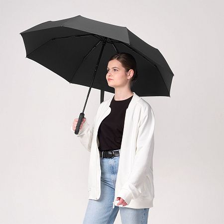 Зонт складной Азимут (Azimut), черный