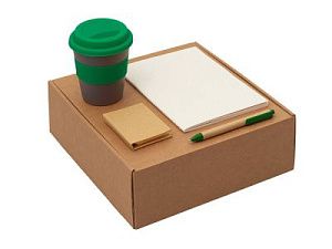 Набор «Halm» с блокнотом, ручкой и стаканом 