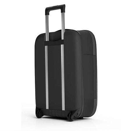Чемодан складной Rollink Vega II 55x40x20 см, 2 колеса, черный
