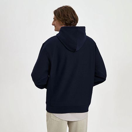 Худи релакс унисекс Адвенче (Adventure), темно-синий, размер M/L