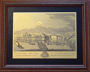 Гравюра "Старый Зимний дворец 1"