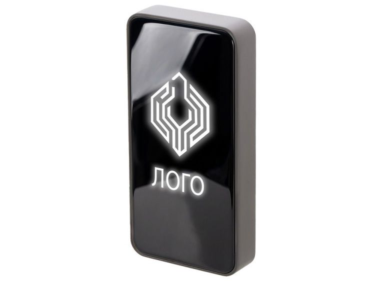 Внешний SSD диск с подсветкой гравировки  «Слэш», 256 ГБ, цвет: черный