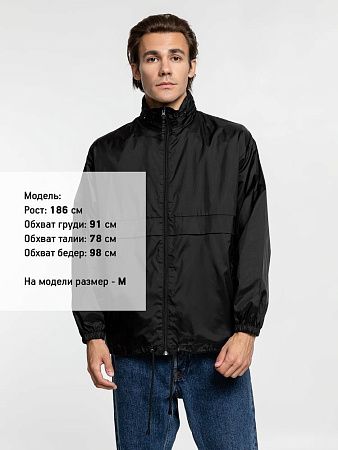 Ветровка из нейлона Surf 210, черная, размер XS