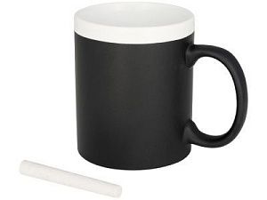 Кружка с покрытием для рисования мелом, цвет: черный