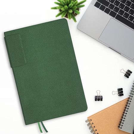 Ежедневник Flexy Star Sivilia А5, зеленый, недатированный, в гибкой обложке