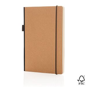 Блокнот FSC® в твердом переплете с держателем для ручки