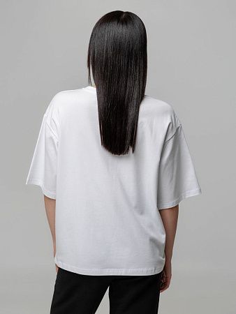 Футболка унисекс оверсайз Street Vibes, молочно-белая, размер XL/2XL