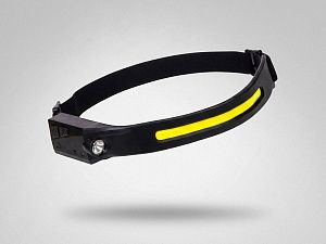 Налобный фонарь 2-в-1 c управлением жестами «Spacelight», цвет: черный