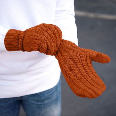 Варежки вязаные НАСВЯЗИ© шерсть/акрил