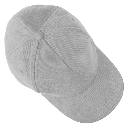 Кепка 5- панельная Oxford 300, c серым сендвичем, серая