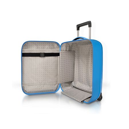 Чемодан складной Rollink Aura 55x40x20 см, 2 колеса, синий