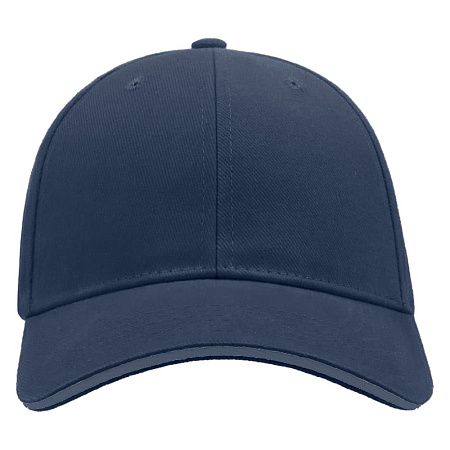Кепка 6-панельная Greenwich 350, c темно-синим сендвичем, темно-синяя