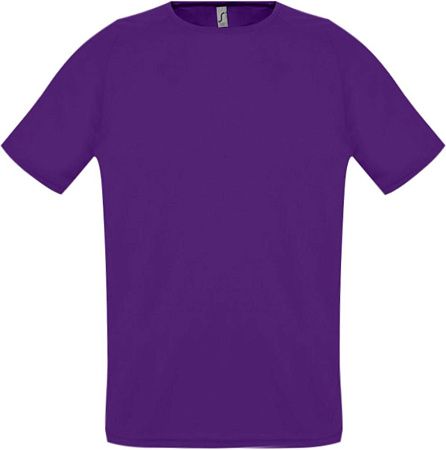 Футболка унисекс Sporty 140 темно-фиолетовая, размер XXS
