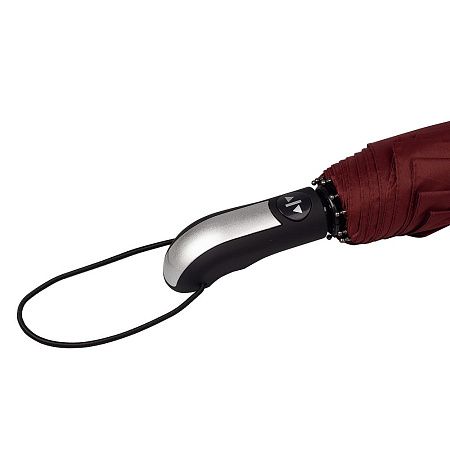 Зонт складной автоматический Forest BERGEN, диаметр 103 см, радиус 23 дюйма, 10 панелей, с UV защитой без подарочной коробки, бордовый