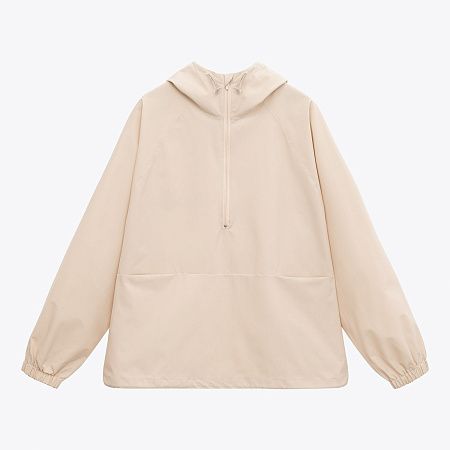 Ветровка (анорак) оверсайз унисекс Риссман (Rissman), бежевая