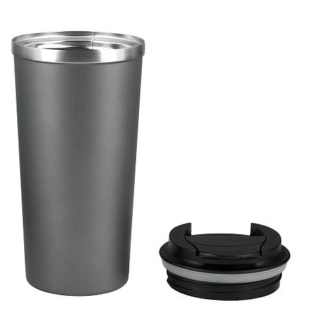 Термокружка вакуумная Палермо (Palermo), светло-серая