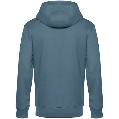 Толстовка с капюшоном унисекс King, серо-синяя, размер XS
