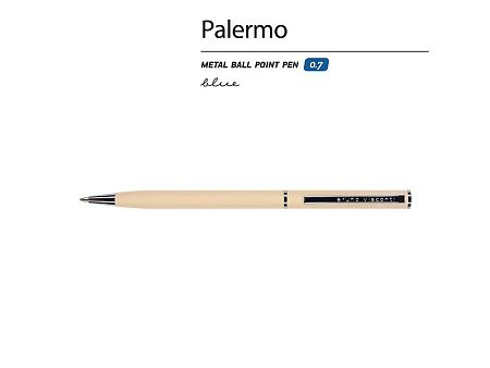 Ручка металлическая шариковая «Palermo», софт-тач
