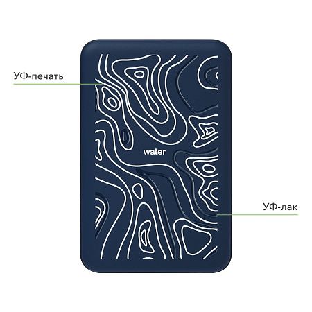 Внешний аккумулятор Ларго PD (Largo PD) 5000mAh с функцией беспроводной зарядки 15W, синий