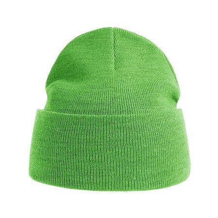 Шапка вязаная PURE  с отворотом из пряжи Polylana