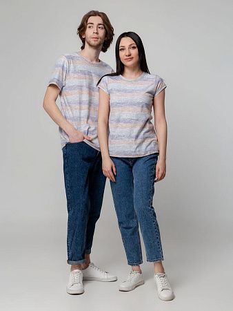 Футболка мужская Rayet двусторонняя, оранжевая с фиолетовым, размер M