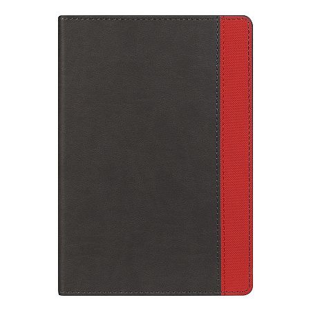 Ежедневник Flexy Viva Latte Daphne Color A5, серый/красный, недатированный, в гибкой обложке