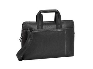 Сумка для ноутбука 13.3" из кожзама, цвет: черный